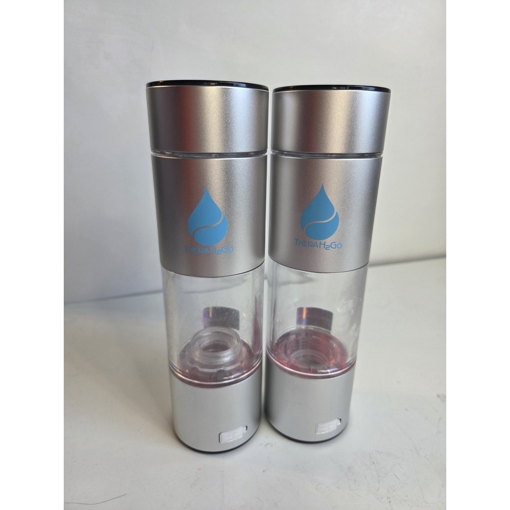 Therasage TheraH2Go‎ Hydrogen Water Bottle Lot of Two *READ*
